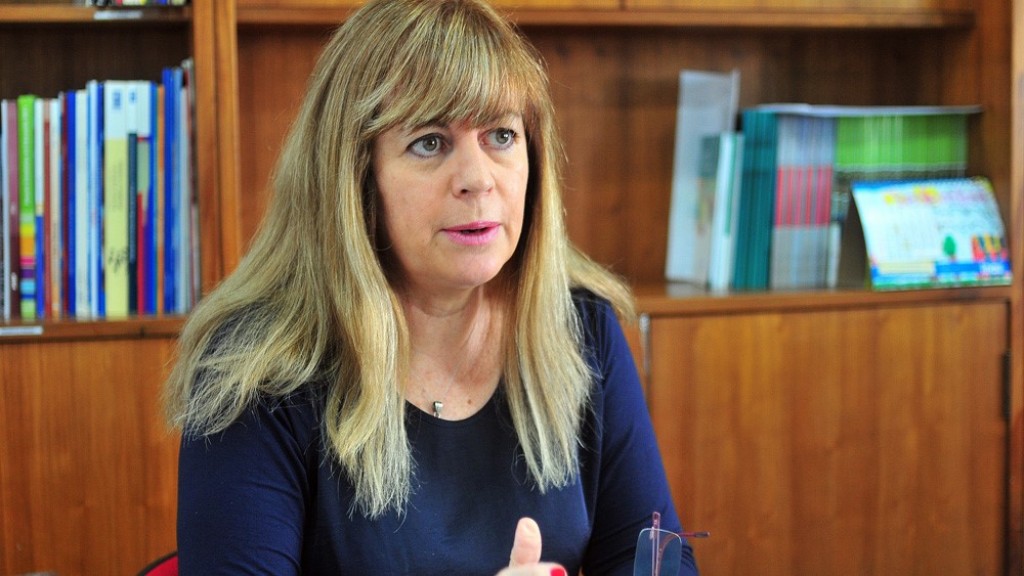 Presidente Gabriela Fulco en la entrevista