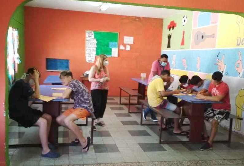 Jóvenes en el taller de género