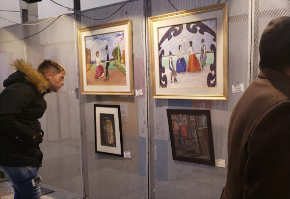 Cuadros de la exposición